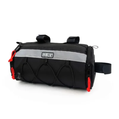 CILINDRO BAR BAG GRANDE - NEGRO FRANJA REFLECTIVA