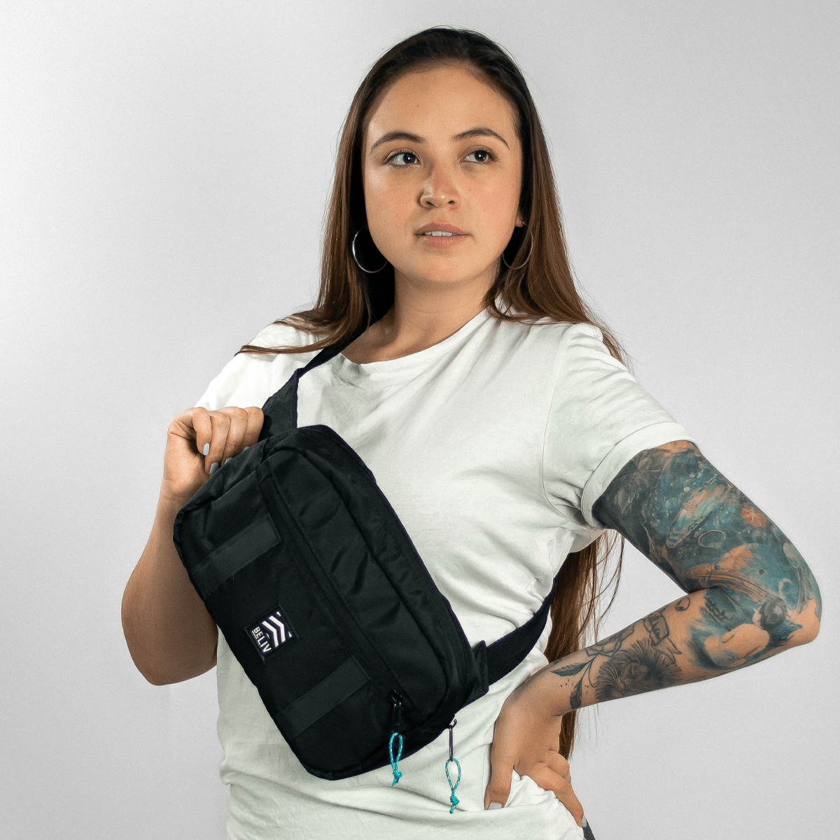 HIP PACK BOX NEGRO - ALFORJA / CANGURO