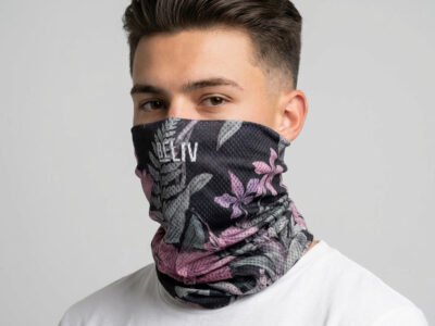 Cuello multifuncional - orquidea