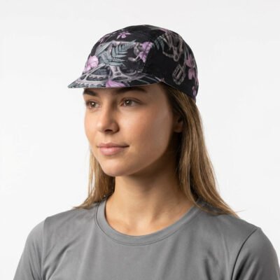 Gorra ciclismo - orquidea